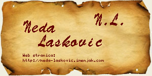 Neda Lasković vizit kartica